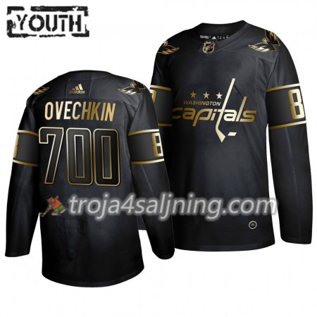 Washington Capitals tröja Alexander Ovechkin 700 Goals Adidas 2019-2020 Svart Golden Edition Authentic - NHL Tröjor Barn